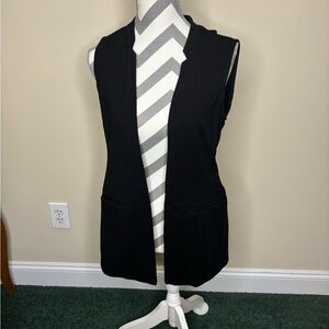 Long White House Black Market Vest